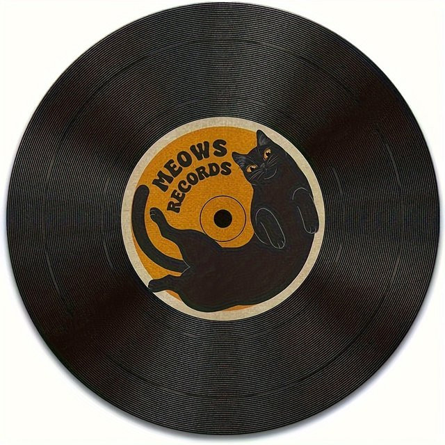 Mairuige Mauspad im Vintage Vinyl-Schallplatten-Design, rutschfest und waschbar, ideal für Gaming und Büro - Bild 1