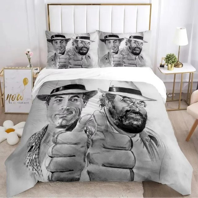 Lodestar Bettwäscheset Bud Spencer & Terence Hill mit Motiv, Mehrfarbig, B/H: 135 x 200 cm - Bild 1