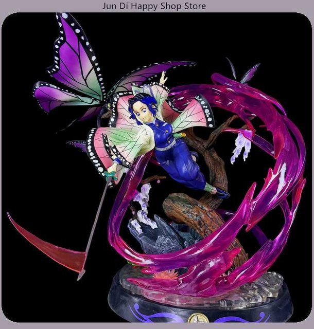 Bandai Dämonentöter Kocho Shinobu, Anime Figur Statue, 33 cm, Lila Rosa - Bild 1