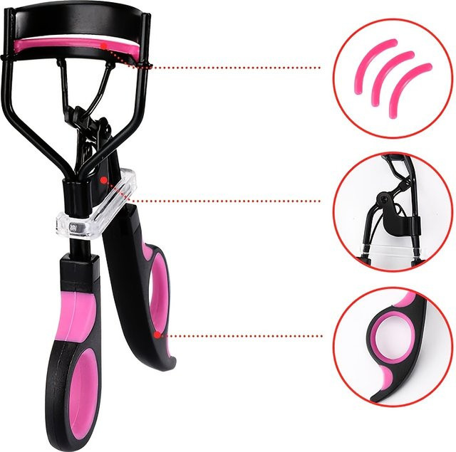 Ouriner Wimpernzange mit 5 Ersatzpads, Wimpernlifting-Set, gebogen - Bild 1