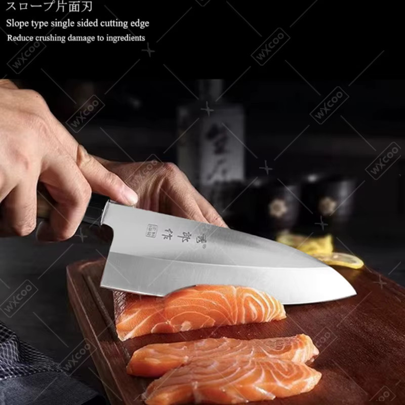 WXCOO Professionelles Kochmesser aus Edelstahl in Silber für Sushi und Fischfilets - Bild 4