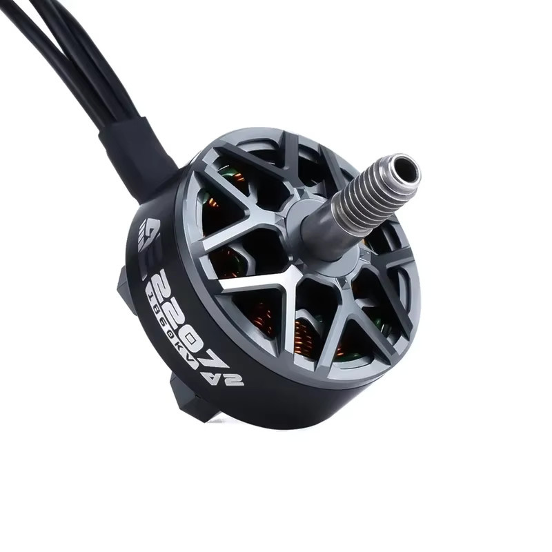 AxisFlying AE2207 V2 Bürstenloser Motor 1860KV 1960KV 4-6S Lipo mit 5mm Welle in Schwarz für 5 Zoll FPV Drohnen - Bild 2