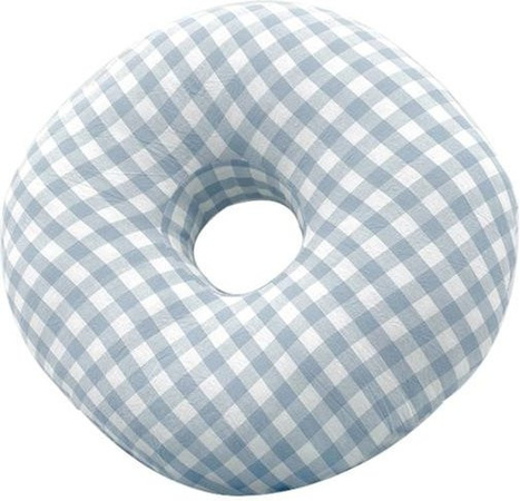 Fancystyle Verstellbares Ohrloch-Piercing-Kissen für Seitenschläfer in Blau, B/B/H: 30 x 30 x 1 cm