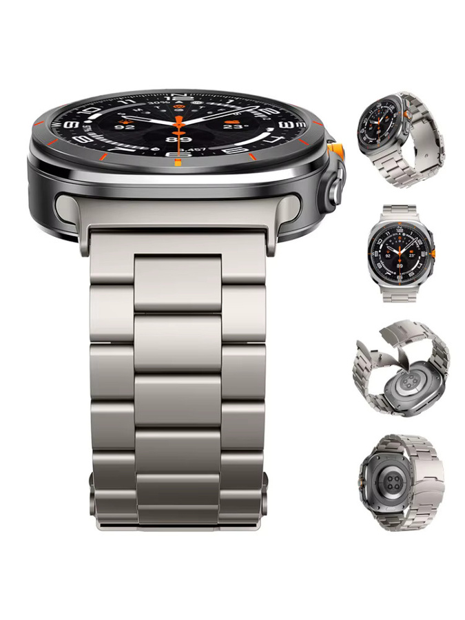 Soul Cool Uhrenarmband Titan, Silber, Herren, für Samsung Galaxy Watch Ultra 47 mm - Bild 3