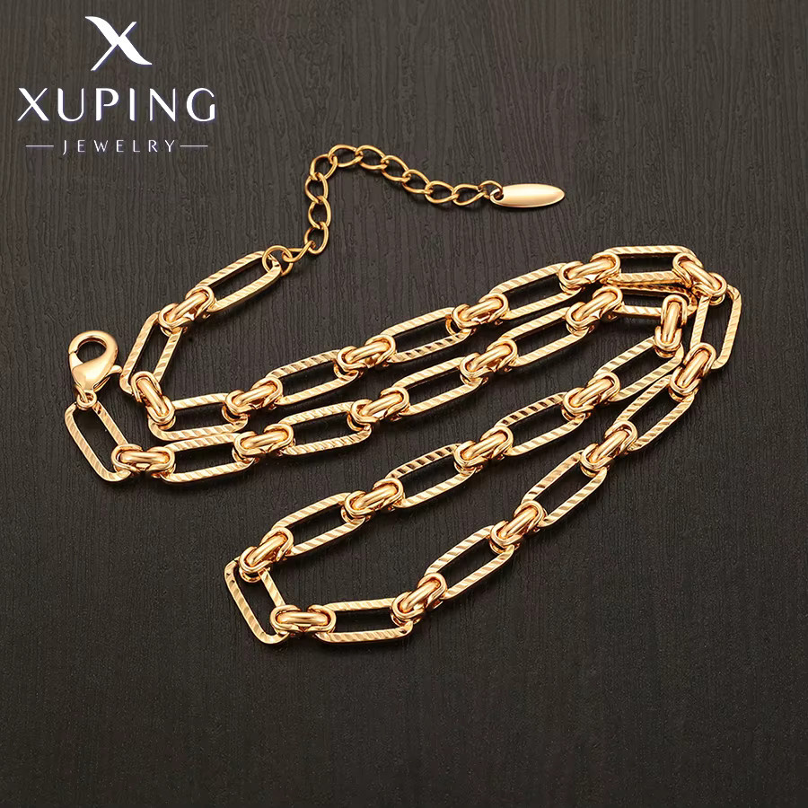 Xuping Jewelry Halskette, Goldfarbe, 50 cm, Damen - Bild 3