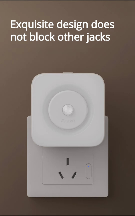 Aqara Smart Sensor-Nachtlicht in Weiß mit LED-Augenpflege und Bewegungssensor, Plug-in-Version, 3000 K Warmweiß - Bild 3