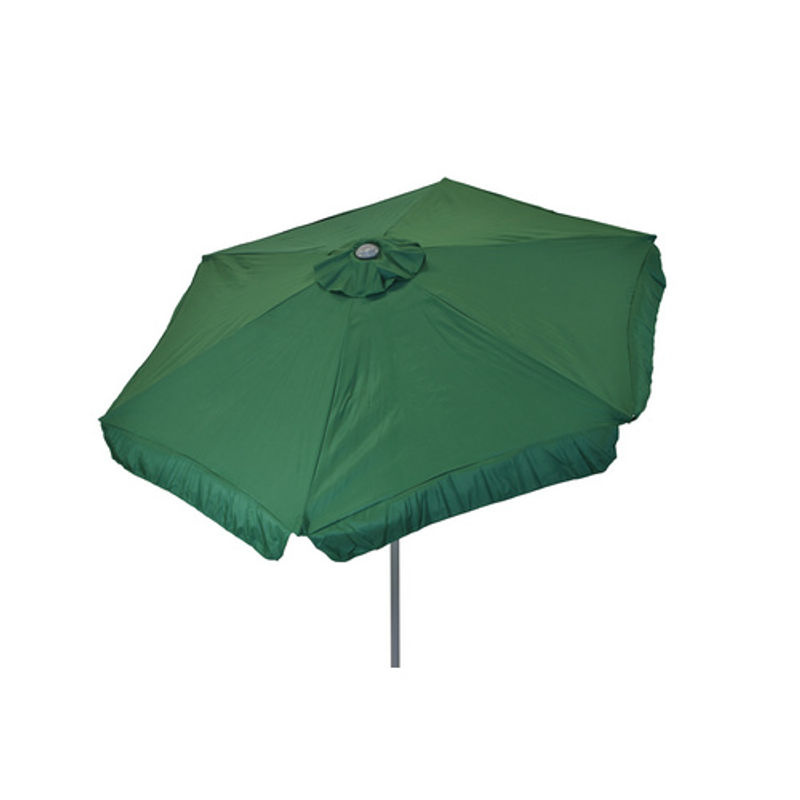 Merxx Sonnenschirm aus Polyester und Aluminium in Grün, Durchmesser: 230 cm, Höhe: 219 cm - Bild 2