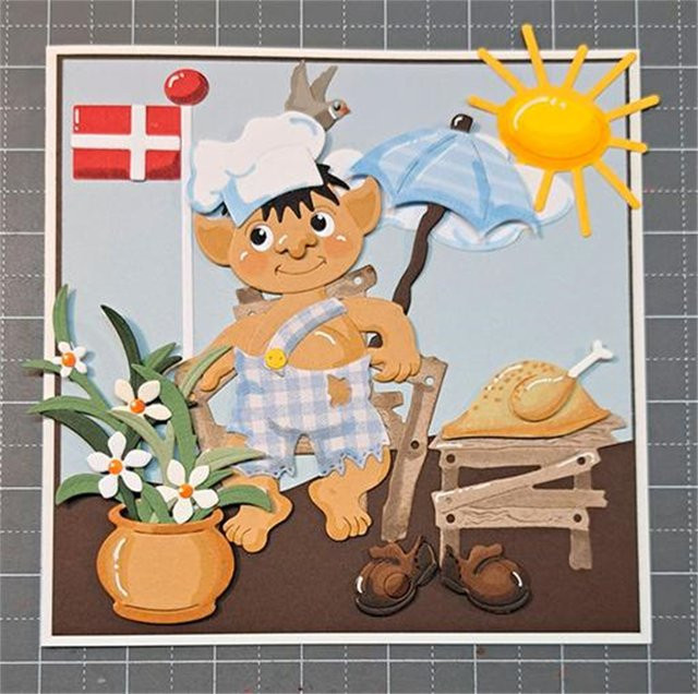 Lene Danske Tekster Trolls Stanzformen für Scrapbooking in Multicolour - Bild 1