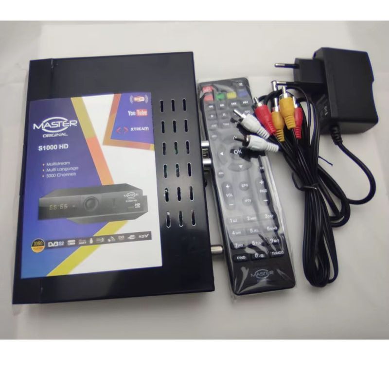 GESUNWE Satellitenantenne FTA DVB-S2 Set-Top-Box HD Digitaler Satelliten-TV-Empfänger mit H.264 MTK7601 Dongle und DVB S2 Tuner Decoder in Schwarz - Bild 4