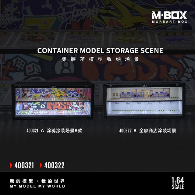 MoreArt Container-Lagerszenenmodell, 1:64, Simulations-Diorama, Kunststoff - Bild 1