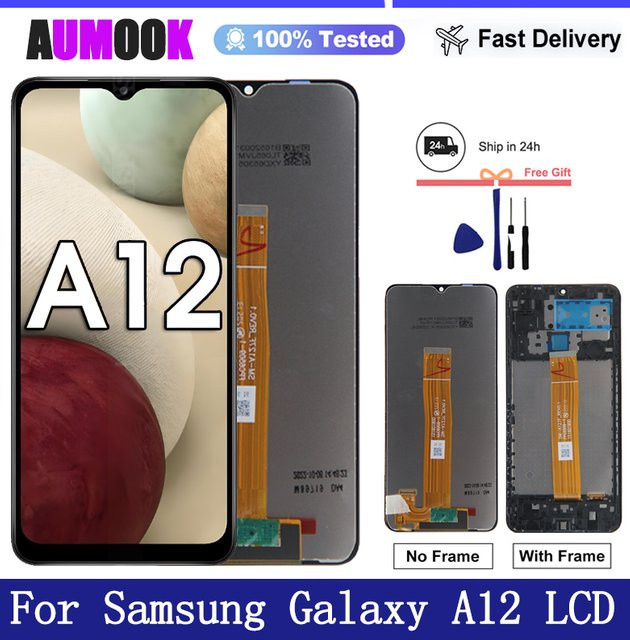 Samsung Galaxy A12 A125F LCD Display mit Touchscreen Digitizer in Schwarz, 6,5 Zoll - Bild 1