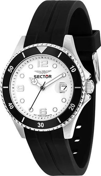 Sector Armbanduhr, Quarz, Silikon, Weiß, Herren - Bild 1