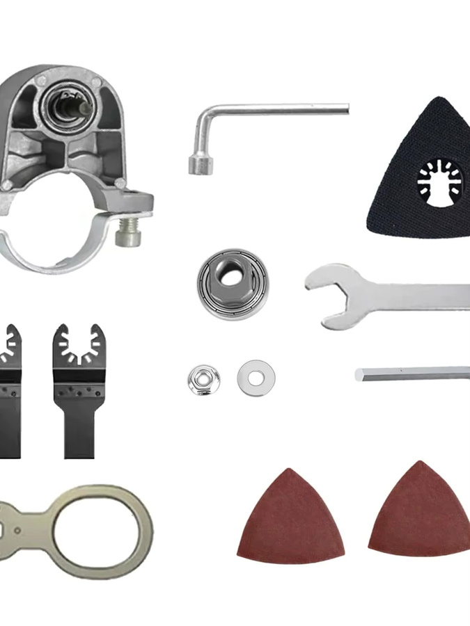 sbestily Universal M14 Gewinde Umwandlung Kopf Adapter für 115mm und 125mm Winkelgrinder, Polierer und oszillierende Werkzeuge in Silber - Bild 7