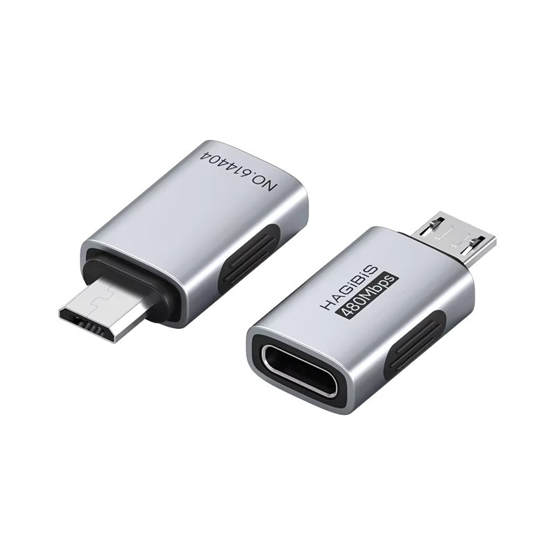 Hagibis USB-C auf Micro-USB Adapter in Grau für Android-Smartphones, Lüfter und Powerbanks - Bild 6