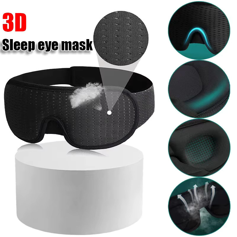 3D-Schlafmaske, weich gepolstert, Unisex - Bild 2