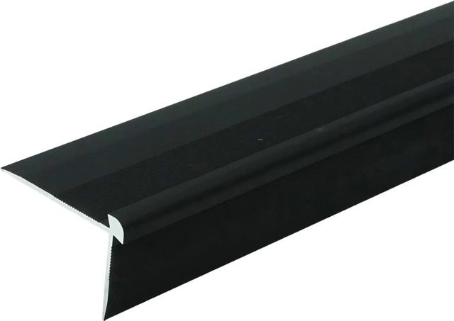 Döllken Winkel-Abschlussprofil LVT STD aus Aluminium in Schwarz, B/H/T: 20 mm x 3,5 mm x 1000 mm - Bild 1