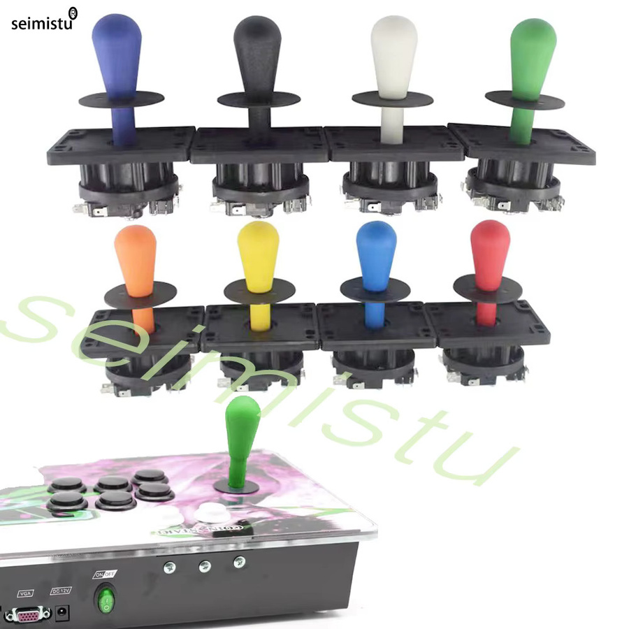 Happ Retro Arcade Joystick mit Long Shaft Stick in Schwarz für Fighting Games und DIY Arcade-Konsole - Bild 2