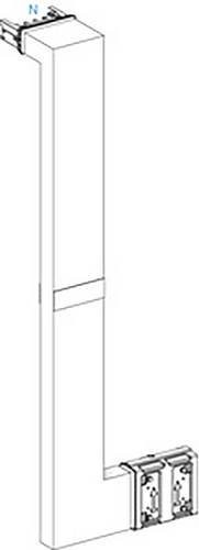 Schneider Electric KSA250DMBL41F KSA Mehrfachrichtungsänderung Brandschott Kleinverteilerzubehör, 250A, weiß - Bild 1