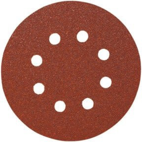 Starcke Papier-Klett-Schleifscheibe für Exzenterschleifer, Durchmesser: 125 mm, Körnung: 180, 8-fach Lochung, Farbe: Braun - Bild 1