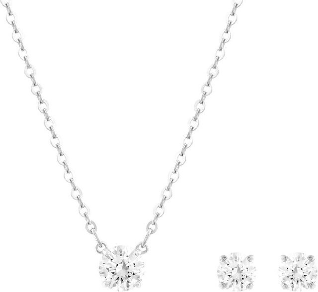 Swarovski Halskette Attract, Weiß, Silber, Kristall, Damen - Bild 1