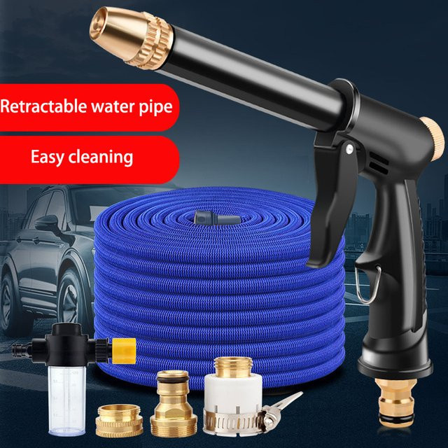 Tragbare Hochdruck-Wasserpistole zur Reinigung von Auto und Waschmaschine sowie als Sprinkler-Düse für den Gartenschlauch - Bild 1
