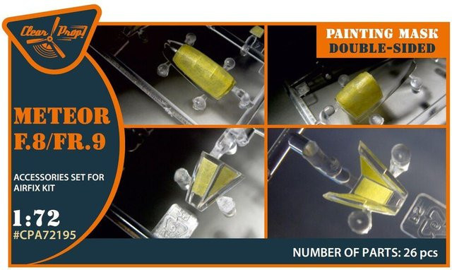 Airfix Meteor F.8/FR.9 - Double-sided painting mask, Zubehör, 1:72 - Bild 1