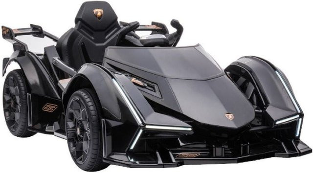 ES-Toys Lamborghini V12 Vision Gran Turismo Elektroauto mit Fernbedienung ab 3 Jahren schwarz - Bild 1