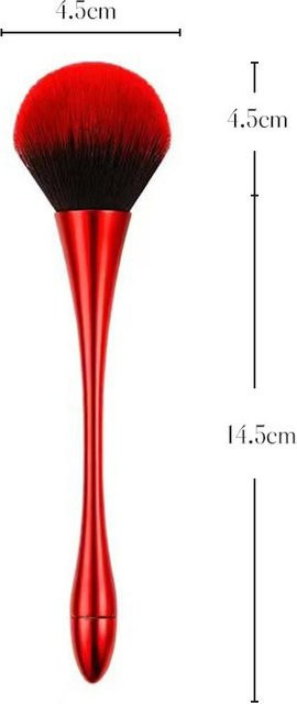 Make-up Pinsel mit weichem Haar, rot, Damen - Bild 1