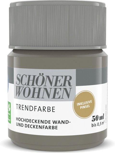 Schöner Wohnen Trendfarbe Manhattan matt in Grau 50 ml - Bild 1
