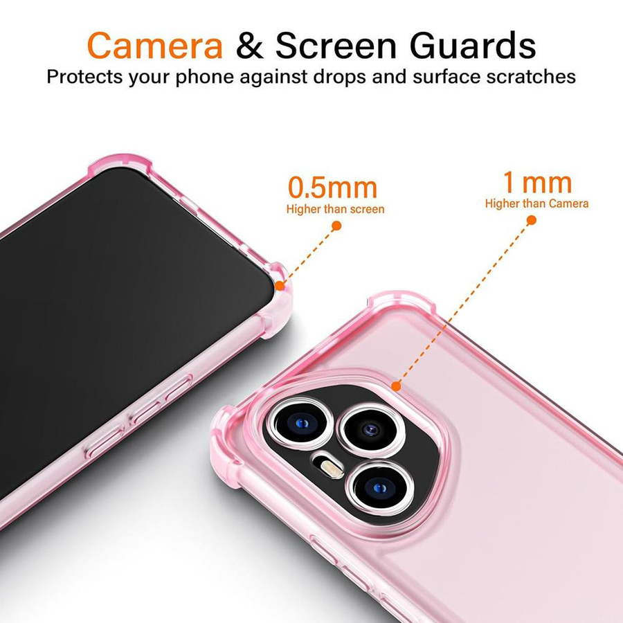 Stoßfeste Silikon Schutzhülle für Samsung Galaxy S25 S24 S23 S22 S21 Ultra FE in Matt Klar und Pink - Bild 2