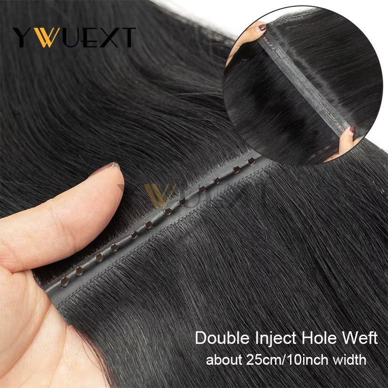 SPIKFN Unsichtbare Double Inject XO PU Skin Hole Weft Haarverlängerungen, Remy, Damen - Bild 2