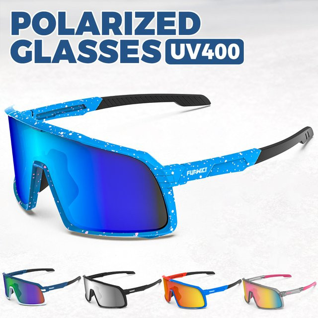 Victgoal Sportsonnenbrille Herren, Vollrand, Kunststoff, polarisiert - Bild 1