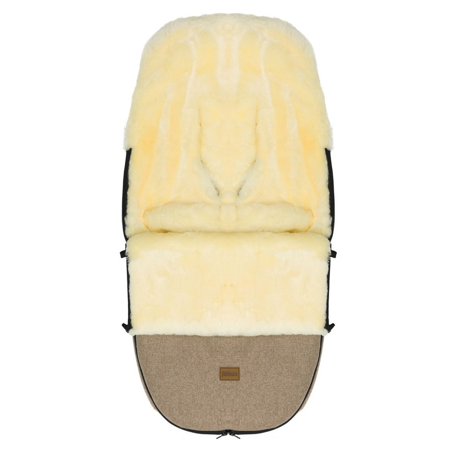 Fillikid Lammwoll-Fußsack Makalu Wool für Buggy, Sport- und Kinderwagen in Braun - Bild 1