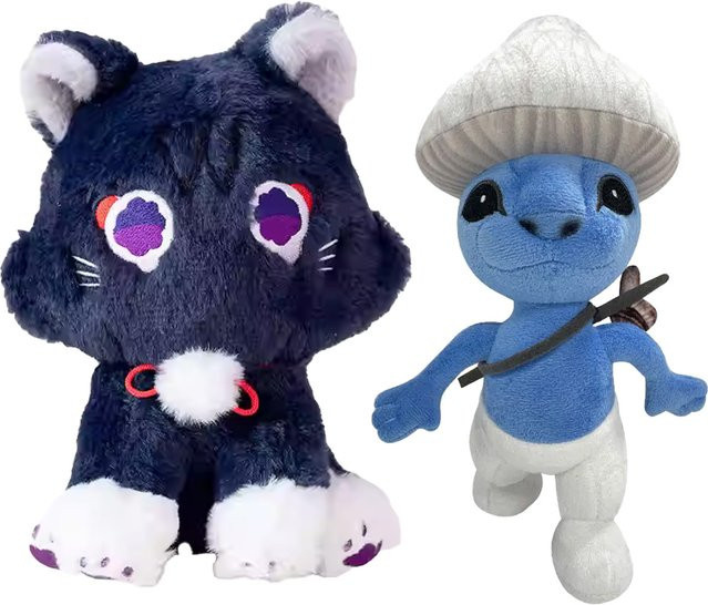 Bandai Genshin Impact Katzen-Plüschset, 2-teiliges Set, Blau - Bild 1