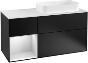 V&B Waschtischunterschrank Finion in Blau lackiert, Breite: 120 cm, Tiefe: 50,1 cm, Höhe: 50,1 cm - Bild 1