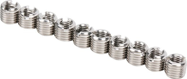 10er Set Gewinde Einsätze zur Reparatur aus Edelstahl in Silber von TOMTOP JMS - Bild 1