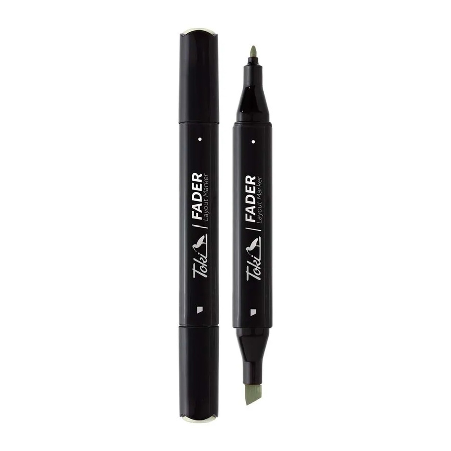Toki Marker Fader mit 66 Farben und Keilspitze in Olivine - Bild 2