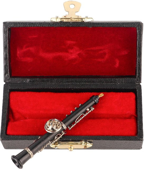 Igeteck Brosche Oboe Form Design, Unisex, Rot - Bild 1
