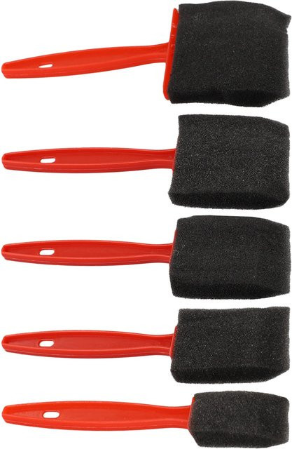 Vibratite Schaumstoffpinsel Set aus Polyurethan in Schwarz, 5 Stück für Handwerk und Reinigung - Bild 1