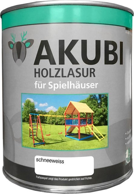 Karibu Holzlasur für Spielhäuser Schneeweiß 750 ml - Bild 1
