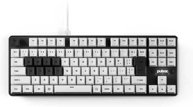 Pulsar Gaming Gears PCMK 2HE TKL Gaming Tastatur mit Hall-Effect Magnetischen Schaltern, JIS Japanisch Layout, 8K Abfragerate, Weiß - Bild 1