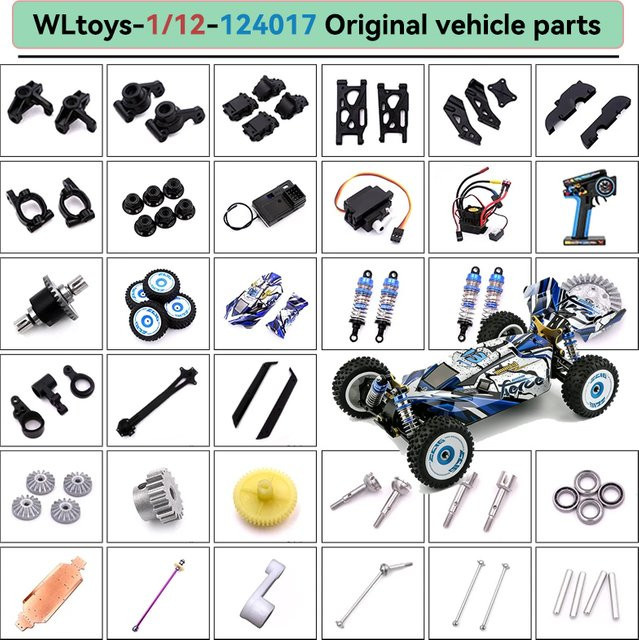 WLtoys 124017 RC Auto Ersatzteile, 1:12 Maßstab, Zubehör - Bild 1