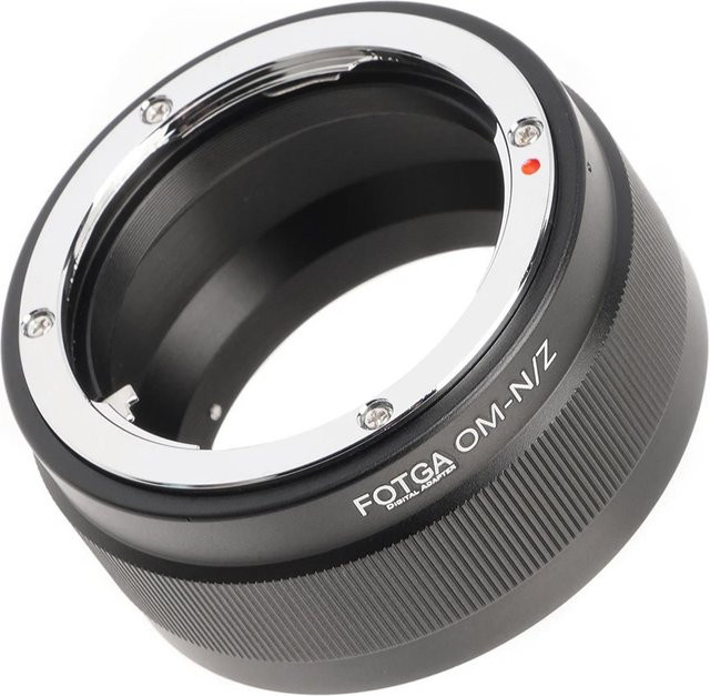 FOTGA Objektivanschluss-Adapterring aus Aluminiumlegierung für Olympus OM-Mount auf Z-Mount, Schwarz - Bild 1