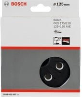 Bosch Stützteller mittelhart für Exzenterschleifer, Durchmesser: 12,5 cm, Schwarz - Bild 1