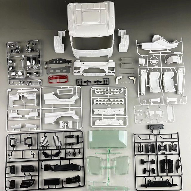 KABOLITE RC Auto Traktor Karosserie, 1/14, Engineering Traction Hydraulic Modified KIT, frei lackierbar - Bild 1