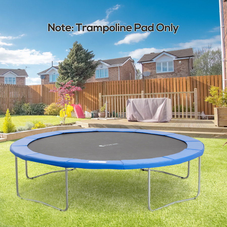 HOMCOM Trampolin Randabdeckung für Sicherheitsnetze, Farbe: Blau, Durchmesser: 366 cm - Bild 3