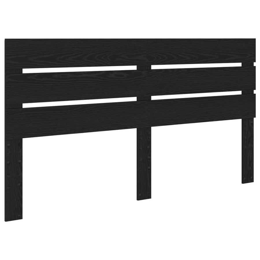 vidaXL Kopfteil in Schwarz und Eichen-Optik aus Holzwerkstoff, Breite: 160 cm - Bild 2