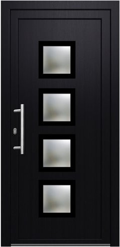 KNOCK Kunststoff-Haustür Robusto mit Glaseinsatz in Anthrazit Grau - Bild 1
