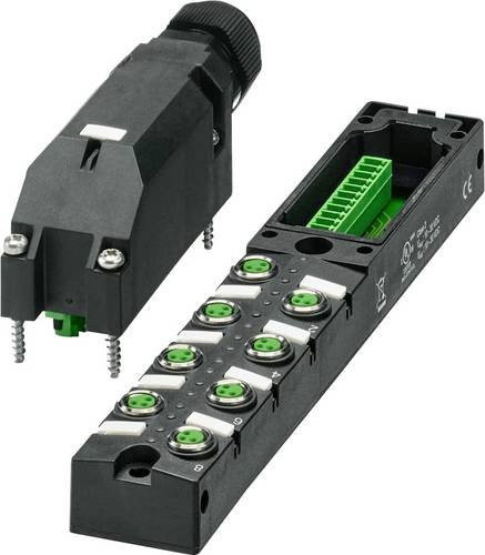 Phoenix Contact Sensor-/Aktor-Box SACB-8/3-L-PTP-M8 HD 1197616 M8-Verteiler mit Metallgewinde in Schwarz - Bild 1