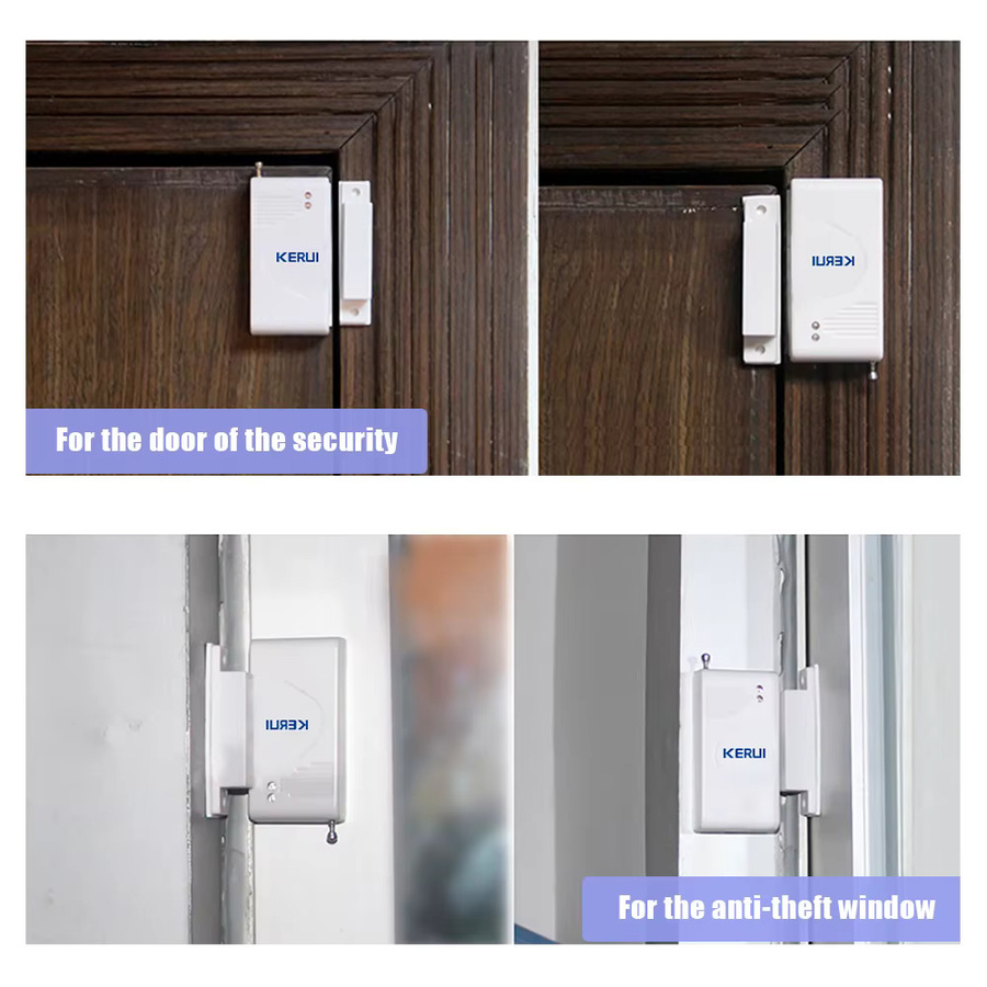 KERUI Drahtloser Tür- und Fenstersensor 433 MHz in Weiß für WIFI und GSM Alarmsysteme - Bild 3